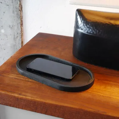 Organizer - NORDIC TRAYS – Minimalist Wood & Leather Desk Organizers - WOOD MOOD | :DODOMOOM