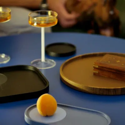 Organizer - NORDIC TRAYS – Minimalist Wood & Leather Desk Organizers - WOOD MOOD | :DODOMOOM