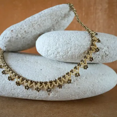 Jewelry - LIANA NECKLACE, HANDMADE WITH THREAD AND BEADS - KARAWAN AUTHENTIC