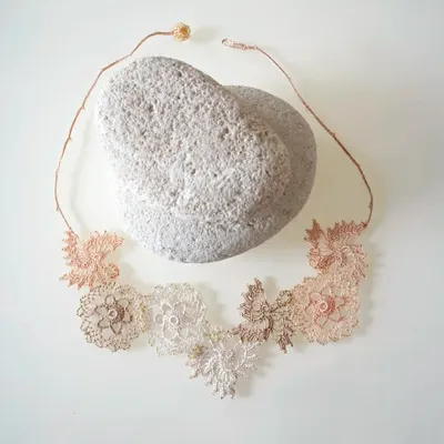 Jewelry - REFINED LACE NECKLACE, HANDMADE, POLLEN MODEL - KARAWAN AUTHENTIC