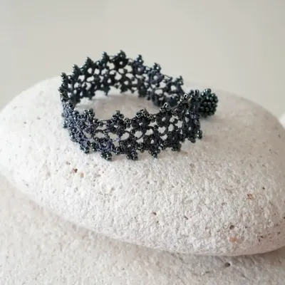 Jewelry - HANDMADE LACE TEXTILE BRACELET, HUSNU, OYA COLLECTION - KARAWAN AUTHENTIC