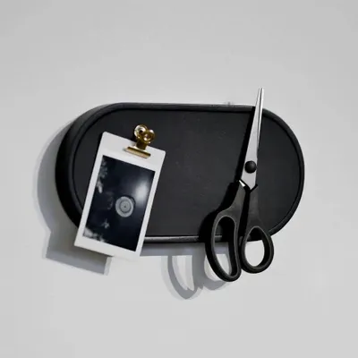 Organizer - NORDIC ECLIPSE Magnetic Catchall – Wood & Leather Wall Organizer - WOOD MOOD | :DODOMOOM