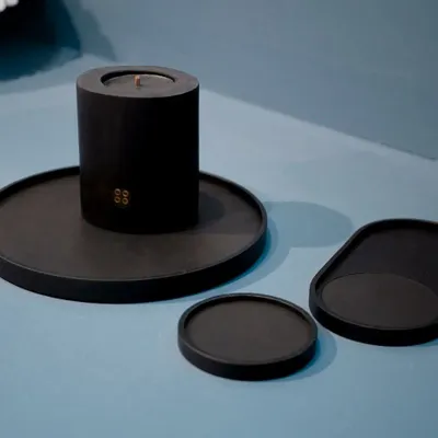 Candles - BLACK ILLUSIONS – Charred Wood Scented Candles with Rare Oils - WOOD MOOD | :DODOMOOM