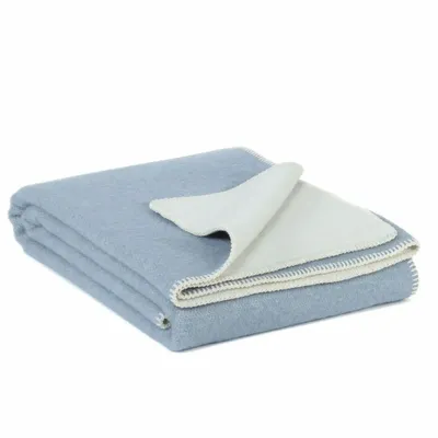 Bed linens - Wool bed Blanket BLUE FOG - single - MOST-BLANKETS