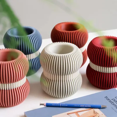 Organizer - DESK ORGANIZER - TRIS PEN HOLDER - MENDELEK STUDIO