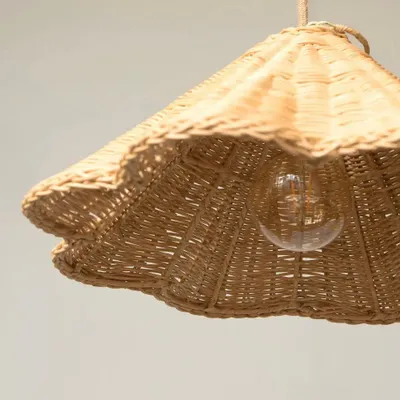 Suspensions - ABAT-JOUR EN ROTIN WAVES - MAHE HOMEWARE