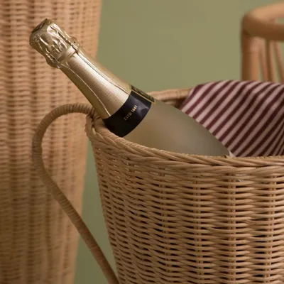 Decorative objects - Rattan Champagne Bucket Stand - MAHE HOMEWARE