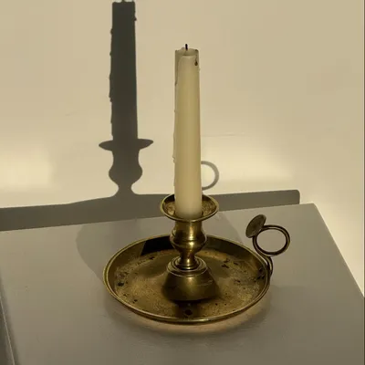 Decorative objects - Antique gold hand candle holder H8 D14 - OFFICE OBJETS