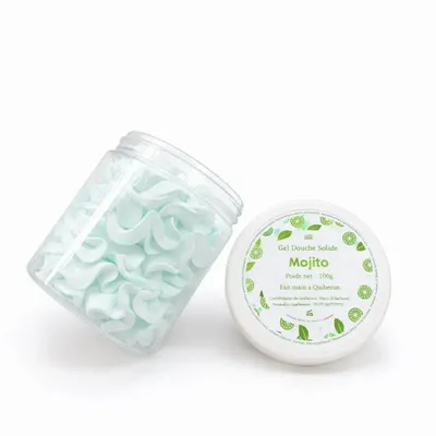 Cadeaux - Gel douche solide (mousse de douche) - Mojito - 100g - COSMÉTIQUES DE QUIBERON
