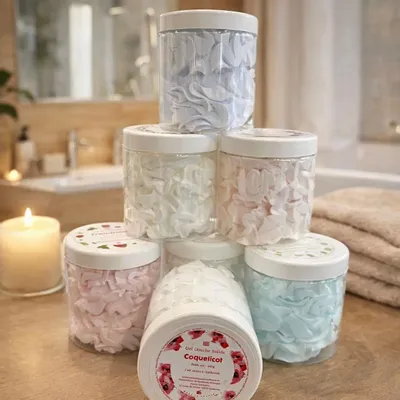 Cadeaux - Gel douche solide (mousse de douche) - Coquelicot - 100g - COSMÉTIQUES DE QUIBERON