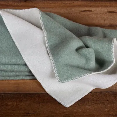 Bed linens - Wool bed blanket COOL MINT - single - MOST-BLANKETS