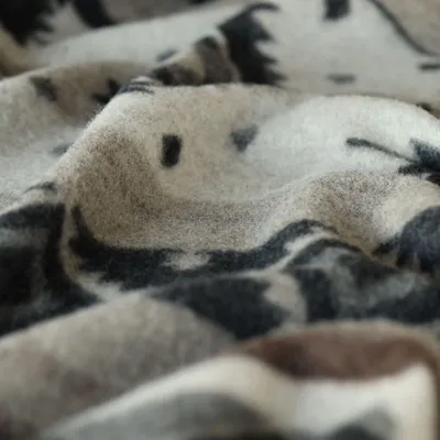 Bed linens - Wool bed blanket TRIBE - single - beige - MOST-BLANKETS