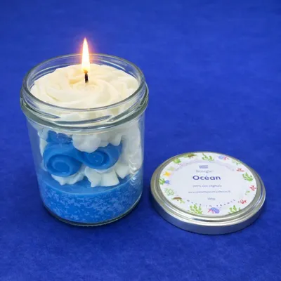 Gifts - Crumble Candle - Ocean - 135g - Vegetable Wax - COSMÉTIQUES DE QUIBERON