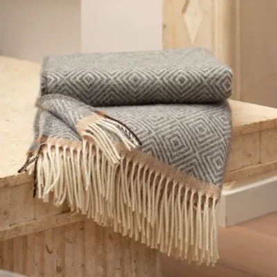 Plaids - Plaid en laine VENEZIA Grey - MOST-BLANKETS