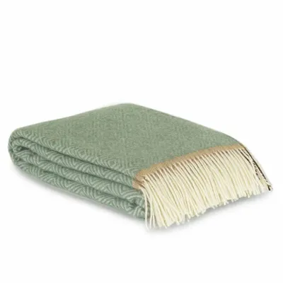 Throw blankets - Wool throw blanket VENEZIA Mint - MOST-BLANKETS