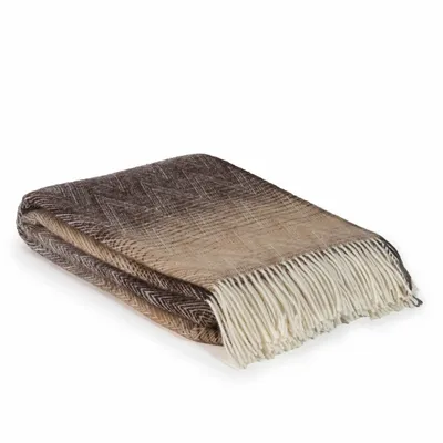 Throw blankets - Wool throw blanket MISSONI Savana - multi-colored brown - MOST-BLANKETS