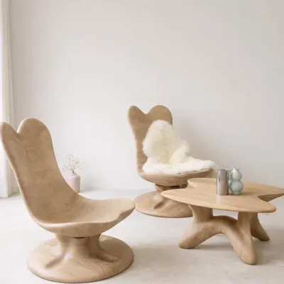 Chaises longues - Collection Athena | Série Lounge Exclusive | Chêne Européen Massif d’E - NEXART