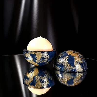 Decorative objects - sandalwood globe candle - PONPON CURIOSITAS