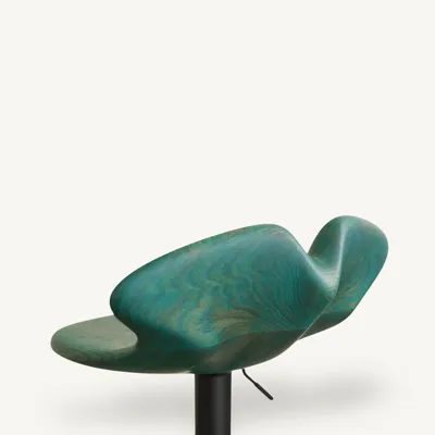 Chairs - Elysia | Sculpted Bar Chair | European Oak Wood - NEXART