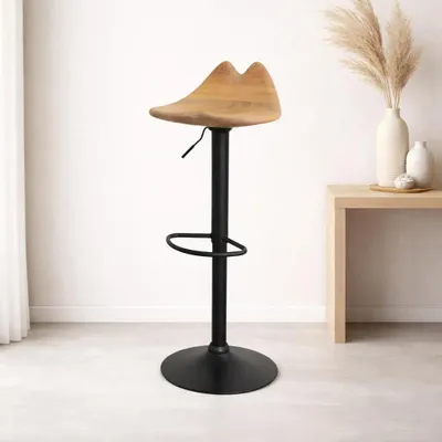 Chaises - Lyra | Chaise de Bar Sculpturale | Chêne Européen Massif - NEXART