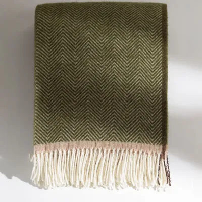 Plaids - Plaid en laine Denver olive - MOST-BLANKETS