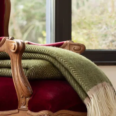 Plaids - Plaid en laine Denver olive - MOST-BLANKETS