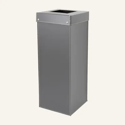 Design objects - Tall Regenerated Leather Waste Bin HOQUA - LIMAC DESIGN