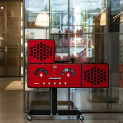 Enceintes et radios - radiofonografo rr226 rouge - BRIONVEGA