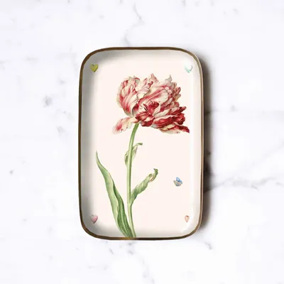 Trays - Tulip enamelled tray - PARADISIO IMAGINARIUM
