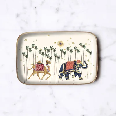 Plateaux - Plateau émaillé Caravane - PARADISIO IMAGINARIUM