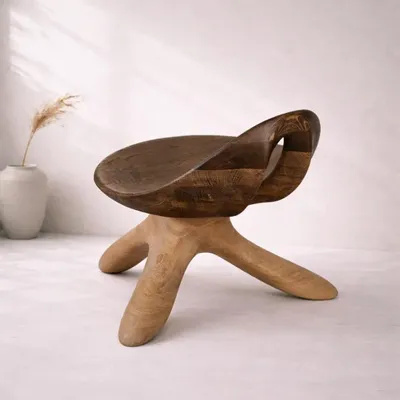 Chaises - Morphe | Fauteuil Sculpté Exclusif | Chêne Européen Massif - NEXART