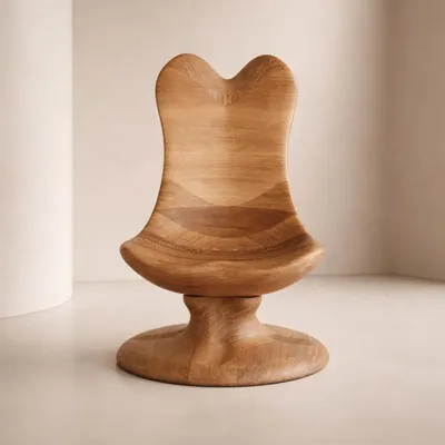 Lounge chairs - Athena| Sculpted Exclusive Lounge Chair | European Oak Wood - NEXART