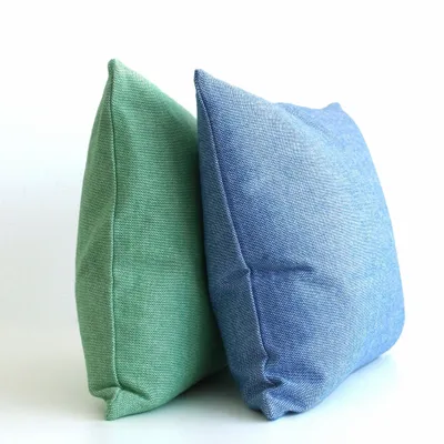 Fabric cushions - Finn solid chambray cotton cushion - ML FABRICS