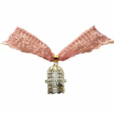 Bijoux - Choker Cage - Collier ras du cou en dentelle - FASCINATO