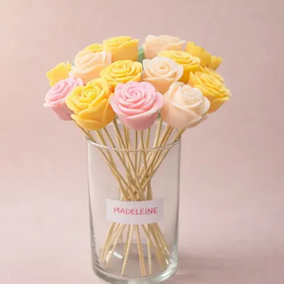 Floral decoration - Wax flower - Madeleine - Vegetable wax - COSMÉTIQUES DE QUIBERON