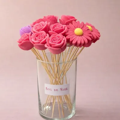 Gifts - Wax flower - Rosewood - Vegetable wax - COSMÉTIQUES DE QUIBERON