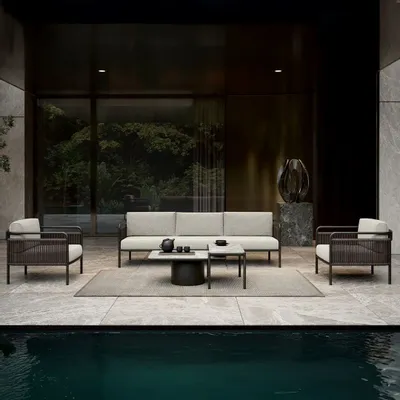 Lawn tables - Link Round Coffee Table - SNOC