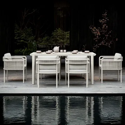 Lawn sofas   - Link Dining Set for 6 - SNOC