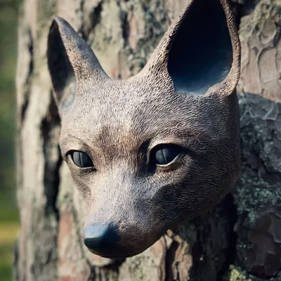 Decorative objects - FOX - animal wall sculpture - DABA DECO