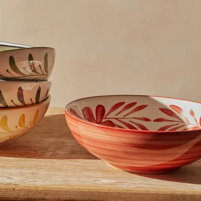 Platter and bowls - Flor Salad Bowl - CASA LATINA