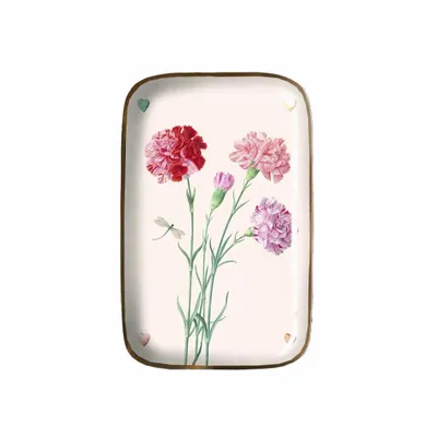 Plateaux - Plateau émaillé Oeillets - PARADISIO IMAGINARIUM