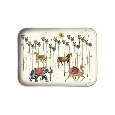 Objets de décoration - Plateau émaillé Caravane - PARADISIO IMAGINARIUM