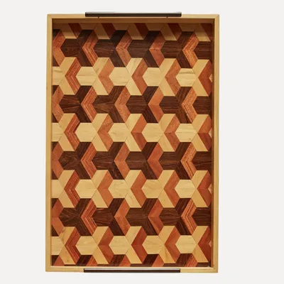Trays - Marquetry Tray - CASA LATINA