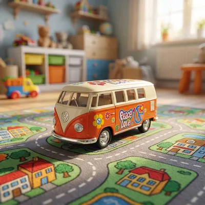 Jouets enfants - MINIATURE : VW COMBI DECO - ULYSSE COULEURS D'ENFANCE
