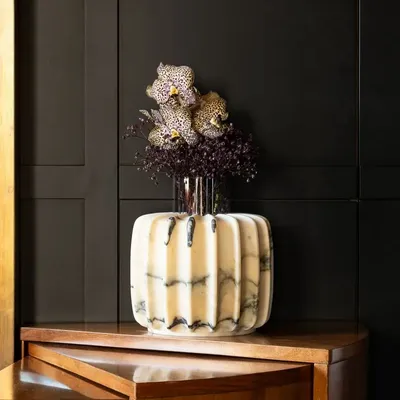 Objets design - Photophore en marbre ORIONETTA - OOUMM