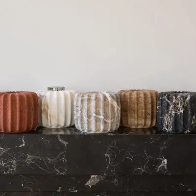 Design objects - ORIONETTA marble candle holder - OOUMM