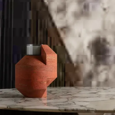 Bougeoirs et photophores  - Vase pour fleur -marbre TOUCANA PHOTOPHORE - OOUMM