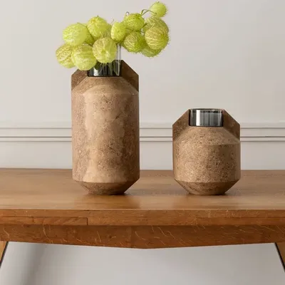 Candlesticks and candle holders - Vase for flower -marble TOUCANA PHOTOPHORE - OOUMM