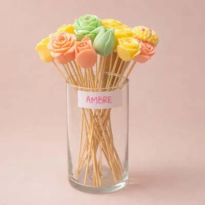 Gifts - Wax flower - Amber - Vegetable wax - COSMÉTIQUES DE QUIBERON