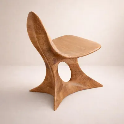 Chaises - Aphrodite Gen. II | Fauteuil Premium Sculpté | Chêne Européen Massif - NEXART